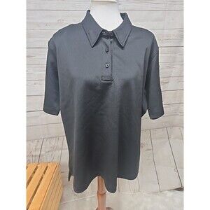 PROPPER Women's Performance Polo Short‎ Sleeve Solid Black XL Police Rescue EMT